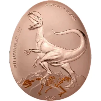 2023 Самоа 50* 40 мм Яйцо динозавра 20 Центов Монета для коллекции Подарков Украшения дома САМОА
