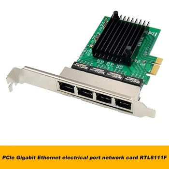Гигабитная сетевая карта Pci-E X1 Pci-Express 4-Портовая сетевая карта Ethernet Rtl8111f Ethernet Lan Card